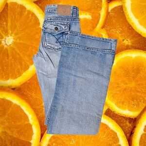 Amethyst Jeans Bootcut Low Rise Denim Jeans Pockets‎ Light Wash Size 9